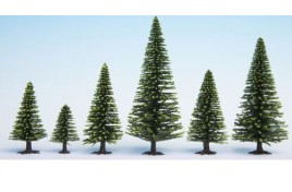 Spruce Trees 5-14cm (25pcs) OO/HO Scale